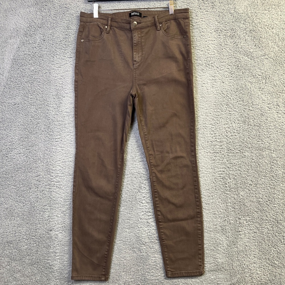 Buffalo David Bitton Hanna Jeans Women 12/32 Brown Denim High Rise Skinny Casual